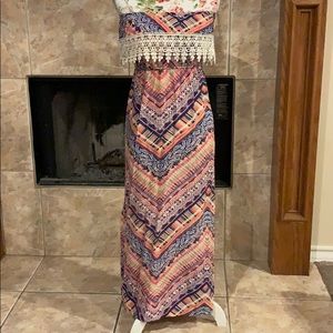 NWOT strapless summer dress